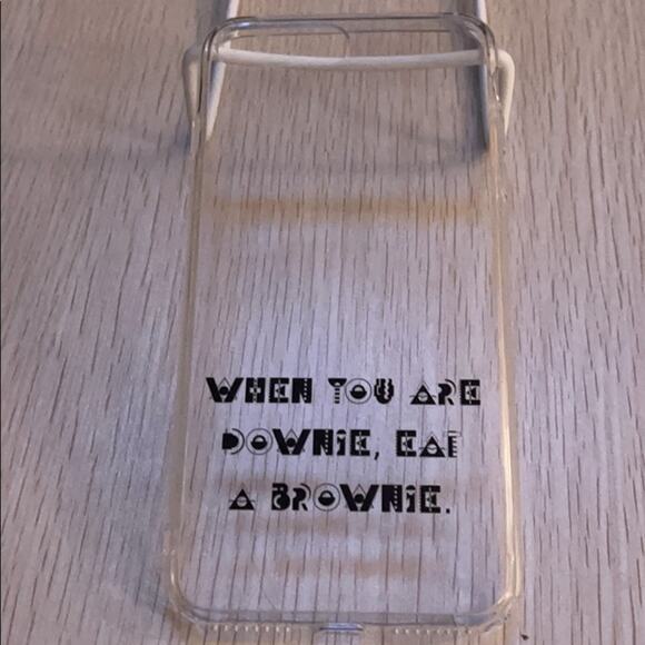 iPhone 7/8 plus clear flexible grip case w/ cable - Picture 1 of 7